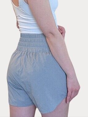 Gray Nike Ultra High-Waisted Athletic Shorts Women's Small